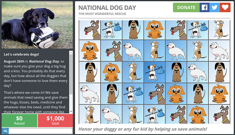National Dog Day Theme